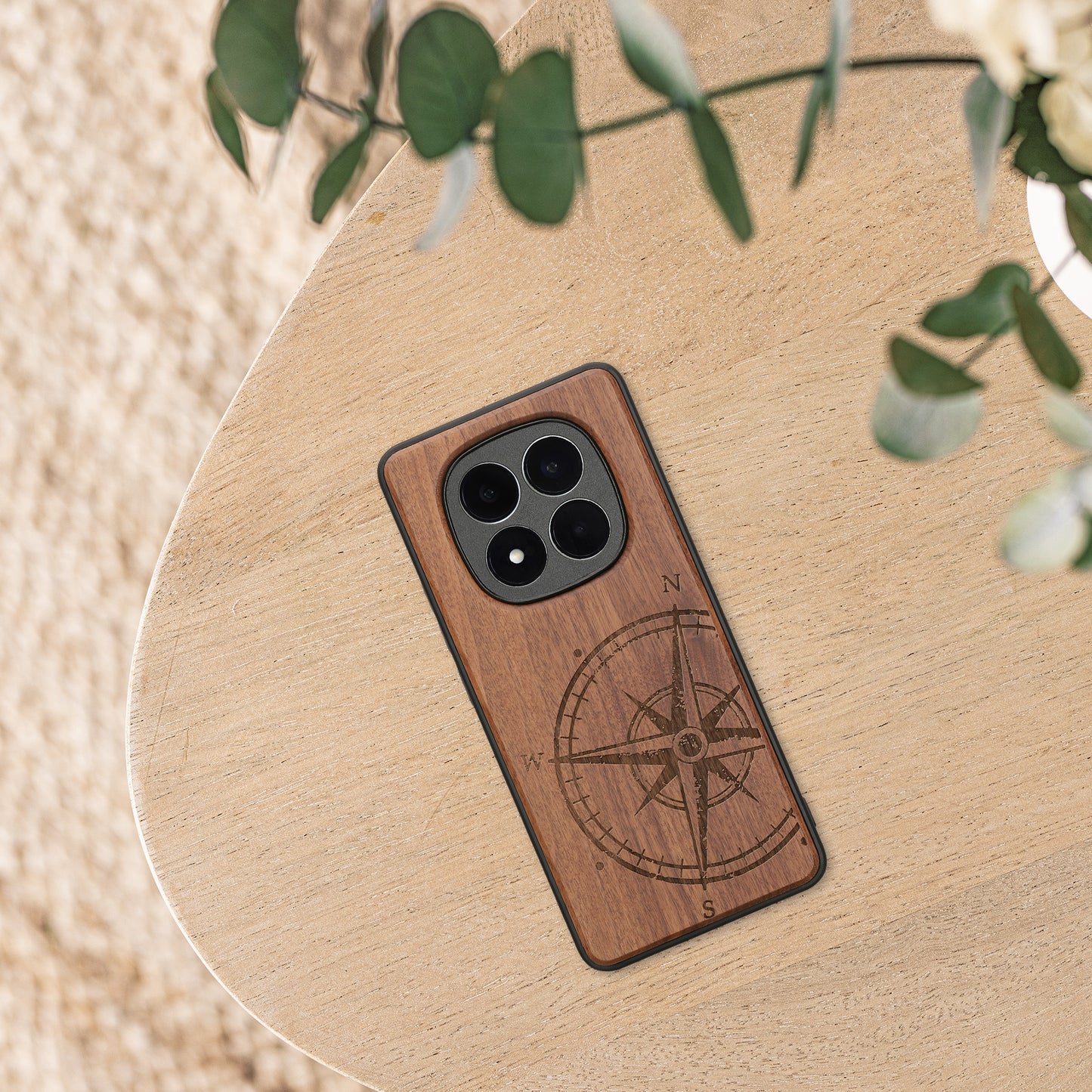kwmobile Case Compatible with Xiaomi Redmi Note 15 4G / Redmi Note 15 5G / Poco M8 5G Case - Phone Cover - TPU Phone Case Compass Vintage