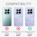 3x Matte Screen Protector compatible with Xiaomi Redmi Note 15 Pro 5G