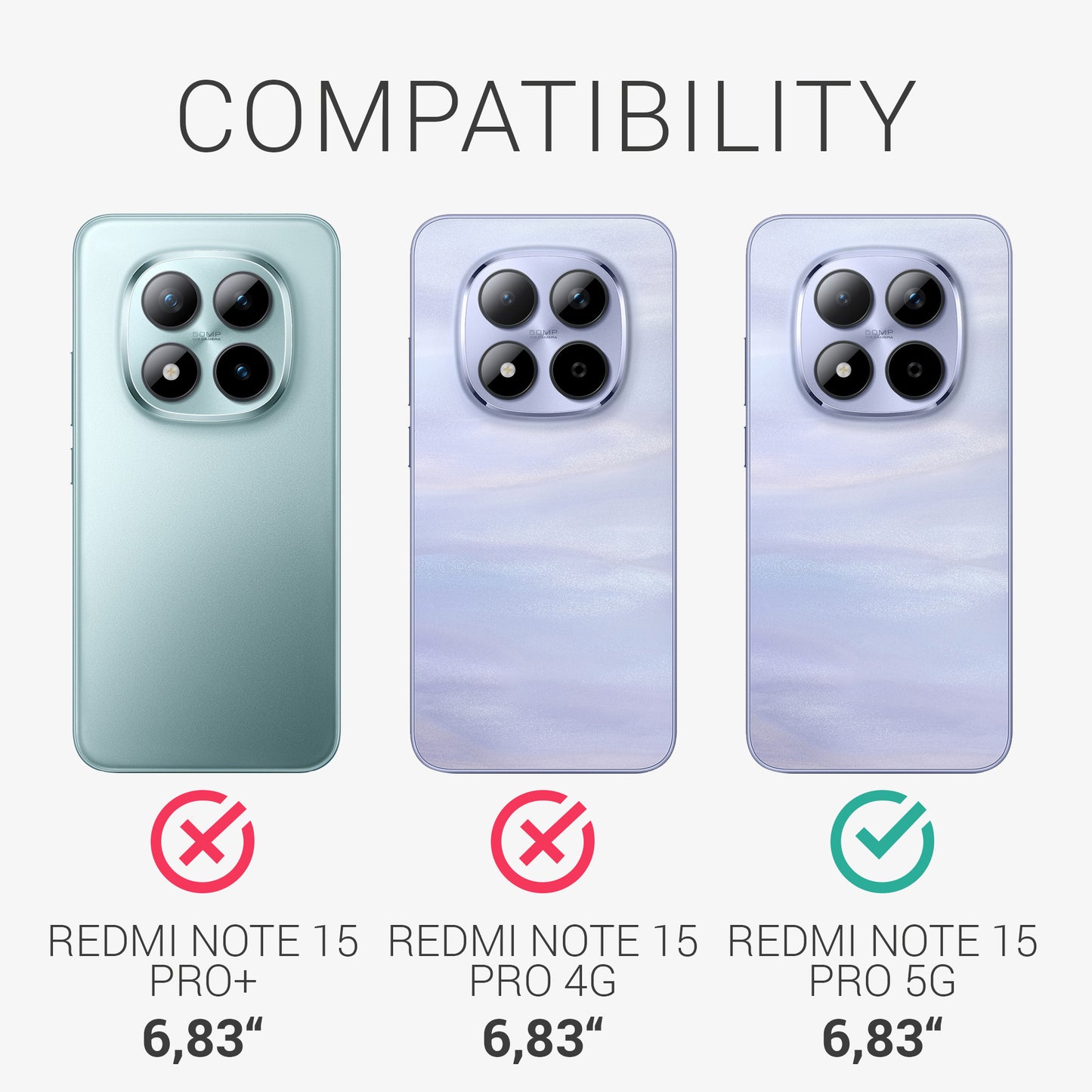 3x Matte Screen Protector compatible with Xiaomi Redmi Note 15 Pro 5G