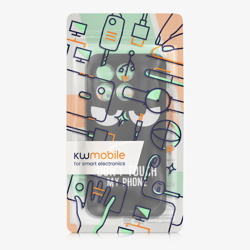 kwmobile Case Compatible with Xiaomi 15T - Silicone Phone Case - Don't touch my Phone