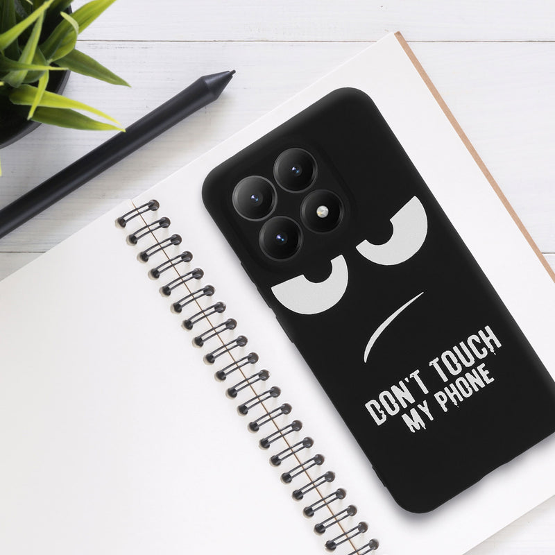 kwmobile Case Compatible with Xiaomi 15T - Silicone Phone Case - Don't touch my Phone