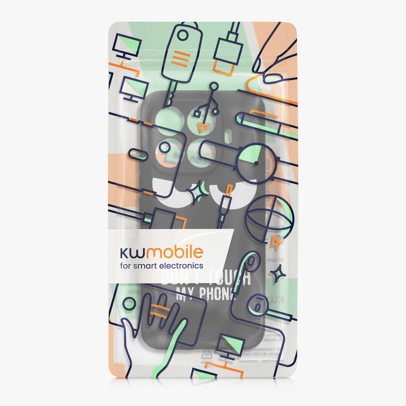 kwmobile Case Compatible with Xiaomi 15T Pro Phone Case Silicone Case Don't touch my Phone