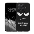 kwmobile Case Compatible with Xiaomi 15T Pro Phone Case Silicone Case Don't touch my Phone