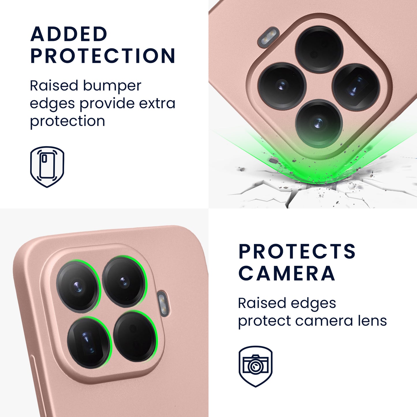 kwmobile Phone Case for Xiaomi 15T Pro - Soft Silicone Metallic Shimmering Cover - Protective Case