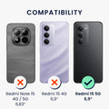 kwmobile Phone Case for Xiaomi Redmi 15 5G - Soft Silicone Cover - Protective Case