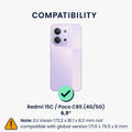 kwmobile Case Compatible with Xiaomi Redmi 15C 5G - Silicone Phone Cover - Don't touch my Phone