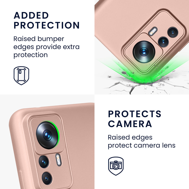 kwmobile Phone Case for Xiaomi 12T Pro Case Soft Silicone Case Protective Cover