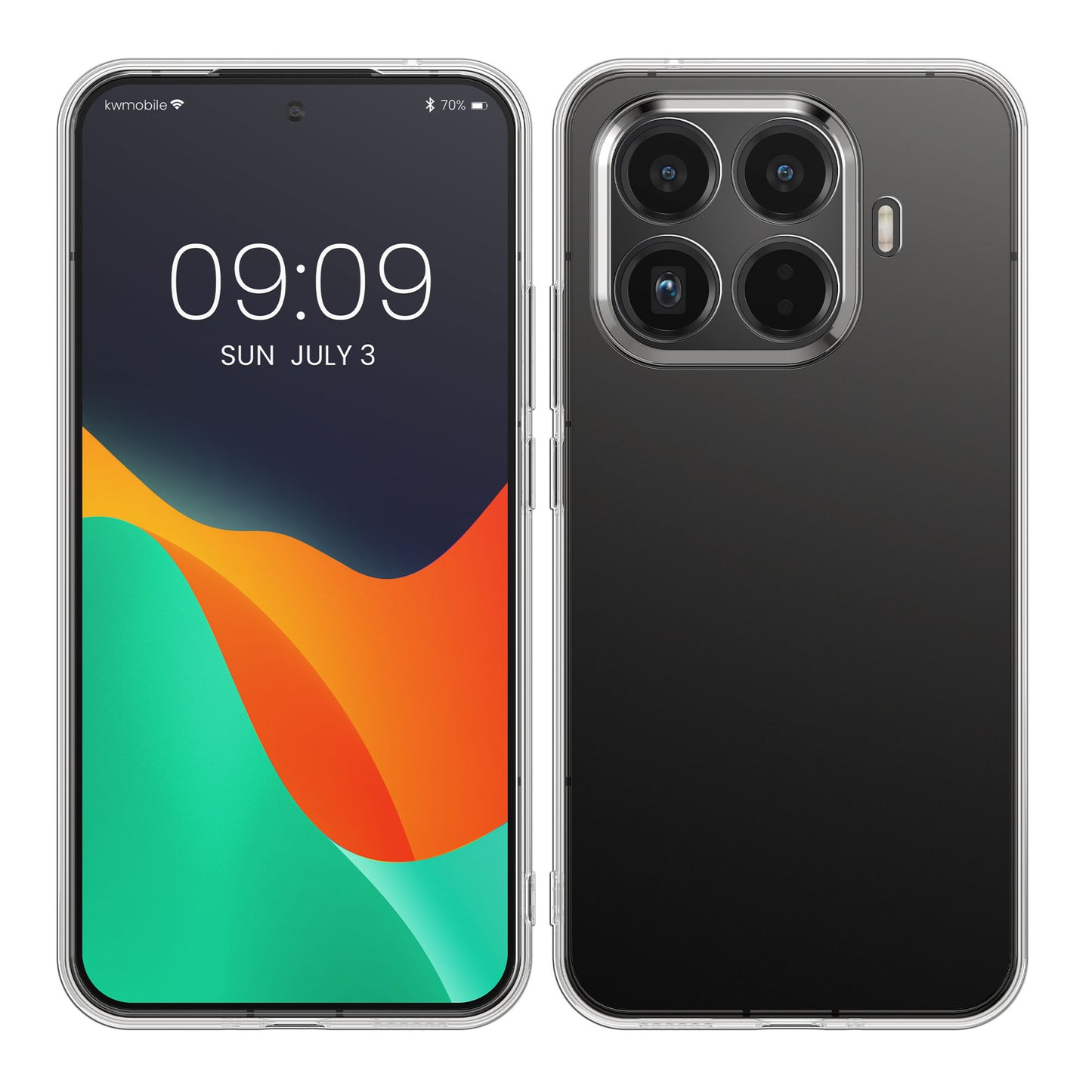 kwmobile Hülle kompatibel mit Xiaomi 15T Pro - Silikon Handyhülle transparent - Handy Case in Transparent Transparent  
