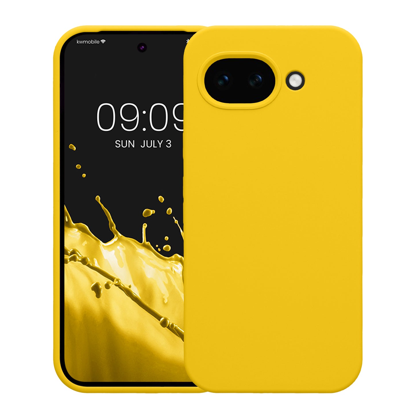 kwmobile Phone Case for Google Pixel 10a Case - Silicone - Wireless Charging - Protective Cover