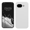 kwmobile Hülle kompatibel mit Google Pixel 10a Hülle - Silikon Handy Case - Handyhülle weiche Oberfläche - kabelloses Laden - Weiß matt Weiß matt  