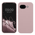 kwmobile Hülle kompatibel mit Google Pixel 10a Hülle - Silikon Handy Case - Handyhülle weiche Oberfläche - kabelloses Laden - Nude Lilac Nude Lilac  