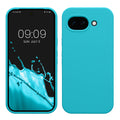 kwmobile Hülle kompatibel mit Google Pixel 10a Hülle - Silikon Handy Case - Handyhülle weiche Oberfläche - kabelloses Laden - Cool Glacier Cool Glacier  