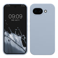 kwmobile Hülle kompatibel mit Google Pixel 10a Hülle - Silikon Handy Case - Handyhülle weiche Oberfläche - kabelloses Laden - Hellblau matt Hellblau matt  