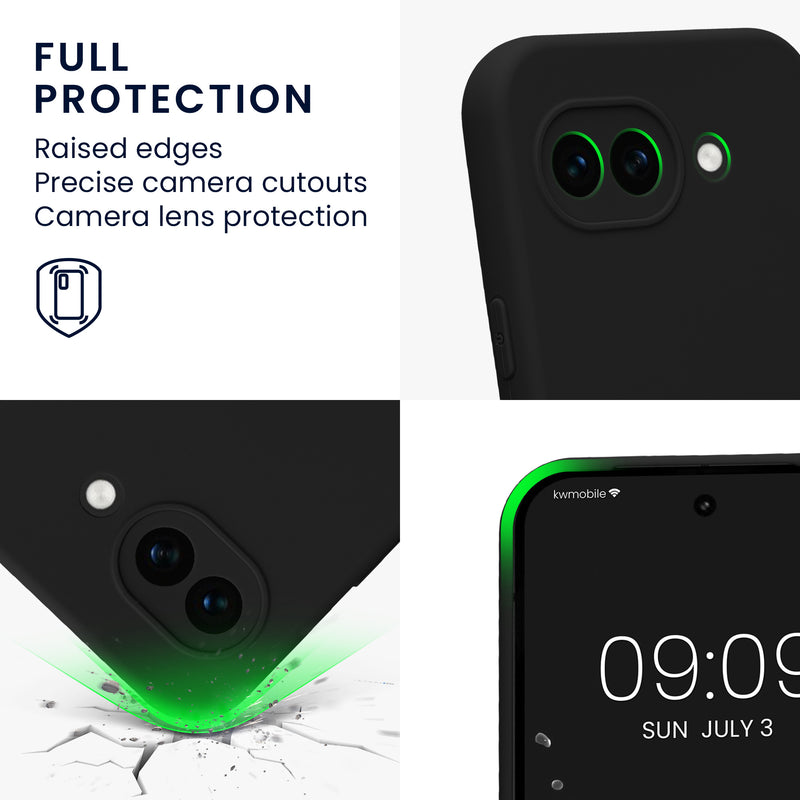 kwmobile Phone Case for Google Pixel 10a Case - Soft Phone Silicone Case - Protective Cover
