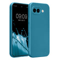 kwmobile Handyhülle kompatibel mit Google Pixel 10a Hülle - weiche Silikon Case metallisch schimmernd in Metallic Karibikblau Metallic Karibikblau  