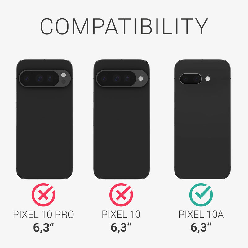 kwmobile 3x Screen Protector compatible with Google Pixel 10a Screen Protector Film Screen Protection Screen Film anti-glare