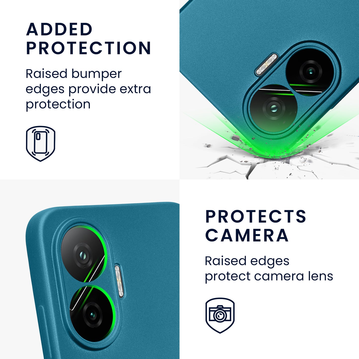 kwmobile Case for Xiaomi Poco F7 - Soft Silicone Cover Protective Case