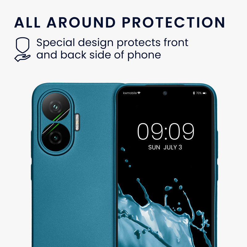 kwmobile Case for Xiaomi Poco F7 - Soft Silicone Cover Protective Case