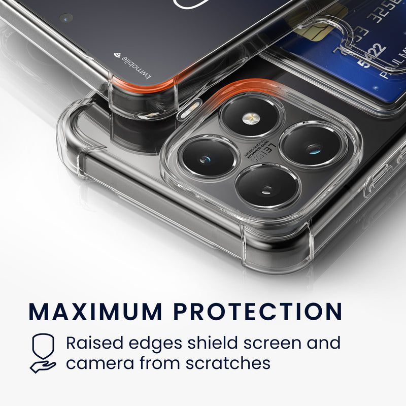 kwmobile Case with Card Slot compatible with Xiaomi 15T Pro - Protective Cover