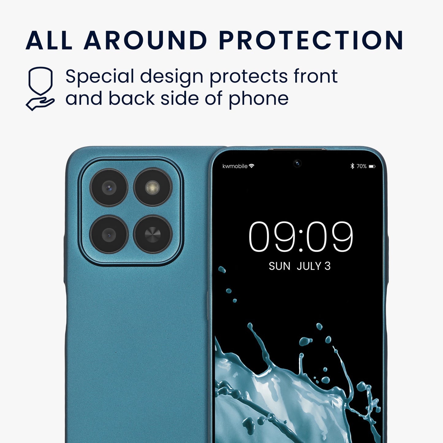 kwmobile Case for HONOR 400 Smart 5G / X7d - Soft Silicone Phone Cover - Protective Case