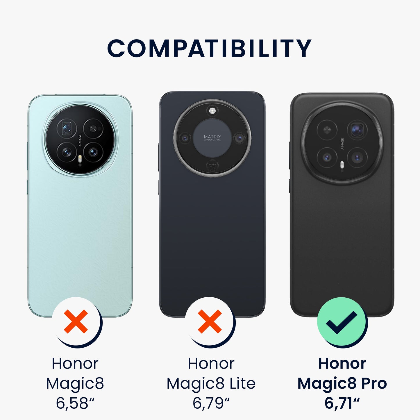 kwmobile Phone Case for HONOR Magic8 Pro - Soft Silicone Case Protective Cover