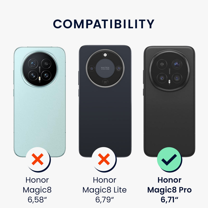 kwmobile Phone Case for HONOR Magic8 Pro - Soft Silicone Case Protective Cover