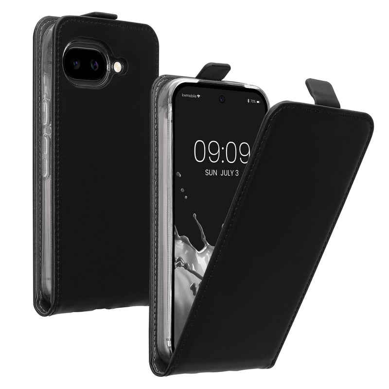 kwmobile Protective Case Compatible with Google Pixel 10a - Flip Case Phone Cover