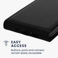 kwmobile Protective Case Compatible with Google Pixel 10a - Flip Case Phone Cover