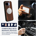 kwmobile Real Wood Protective Case Compatible with Google Pixel 10a Case Cover Made of TPU Compatible with MagSafe Case
