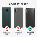 kwmobile Phone Case for Nokia C32 Cover - Wireless Charging - Protective Case Cover