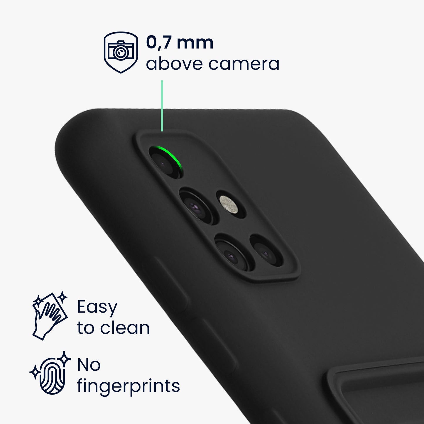 kwmobile Phone Case Compatible with Samsung Galaxy A51 - Phone Cover with Card Slot