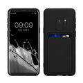 kwmobile Handyhülle kompatibel mit Samsung Galaxy S9 Hülle - Handy Cover mit Fach für Karten - in Schwarz Schwarz  