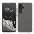 kwmobile Hülle kompatibel mit Samsung Galaxy S24 Hülle - Silikon Handy Case - Handyhülle für Samsung S24 weiche Oberfläche - kabelloses Laden für Galaxy S24 Case - Stone Dust Stone Dust  