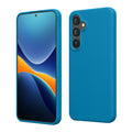 kwmobile Hülle kompatibel mit Samsung Galaxy S24 Hülle - Silikon Handy Case - Handyhülle für Samsung S24 weiche Oberfläche - kabelloses Laden für Galaxy S24 Case - Karibikblau Karibikblau  
