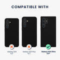 kwmobile Case Compatible with Samsung Galaxy S24 Ultra Case - Silicone Phone Case - Mobile Phone Cover for Samsung S24 Ultra Soft Surface - Wireless Charging for Galaxy S24 Ultra Case