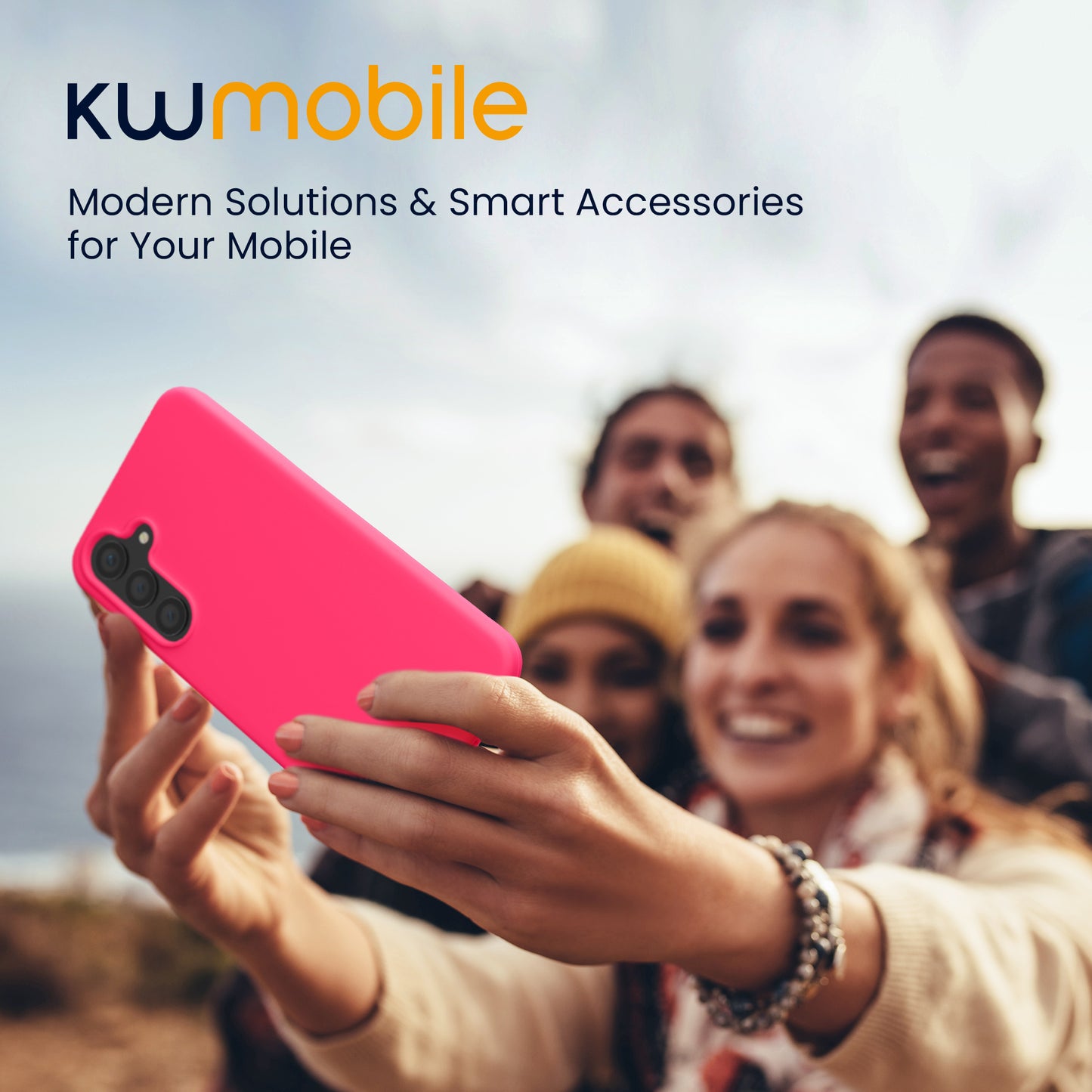 kwmobile Case for Samsung Galaxy S23 FE - Silicone Cover - Wireless Charging - Protective Case