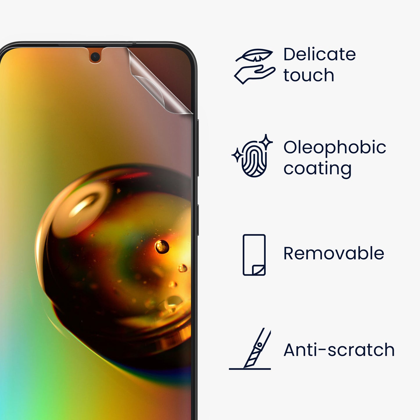 kwmobile Screen Protector compatible with Samsung Galaxy S24 Plus Film Set
