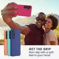 kwmobile Case Compatible with Samsung Galaxy S24 Plus Case - Silicone Phone Cover Soft Slim - Shock Absorbing Flexible Case - Wireless Charging