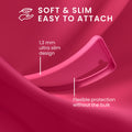 kwmobile Case Compatible with Samsung Galaxy S24 Plus Case - Silicone Phone Cover Soft Slim - Shock Absorbing Flexible Case - Wireless Charging