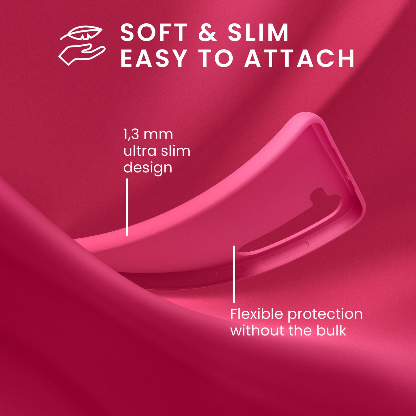 kwmobile Case Compatible with Samsung Galaxy S24 Plus Case - Silicone Phone Cover Soft Slim - Shock Absorbing Flexible Case - Wireless Charging