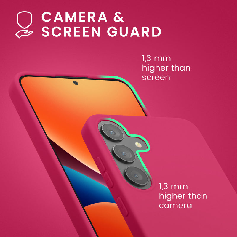 kwmobile Case Compatible with Samsung Galaxy S24 Plus Case - Silicone Phone Cover Soft Slim - Shock Absorbing Flexible Case - Wireless Charging