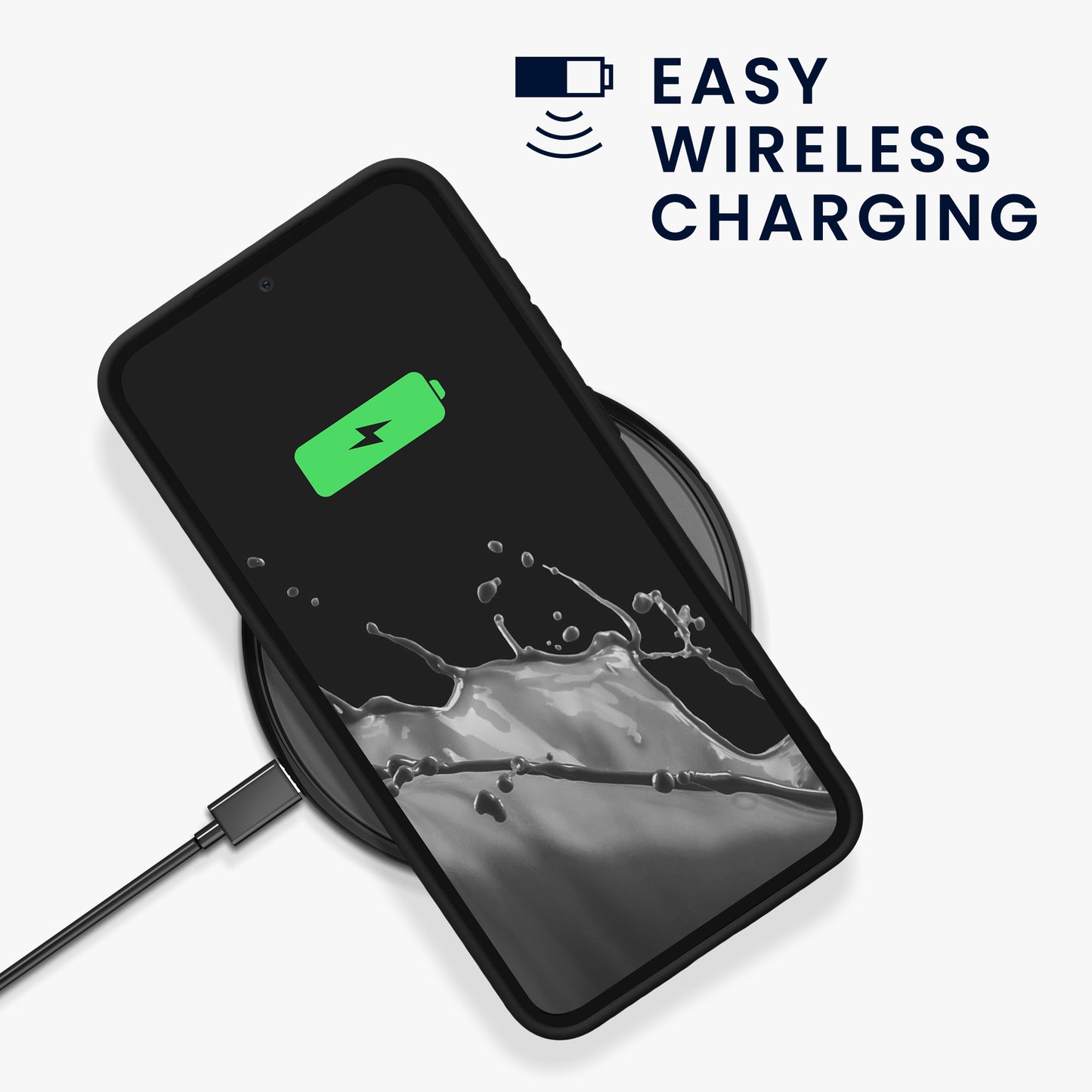 kwmobile Phone Case for Samsung Galaxy S23 FE Case - Wireless Charging - Protective Cover