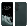 kwmobile Case kompatibel mit Samsung Galaxy S24 Hülle - Schutzhülle aus Silikon metallisch schimmernd - Handyhülle Metallic Petrol Metallic Petrol  