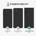 kwmobile Case Compatible with Samsung Galaxy S24 Ultra Case Soft Slim Cover Shockproof Flexible Wireless Charging