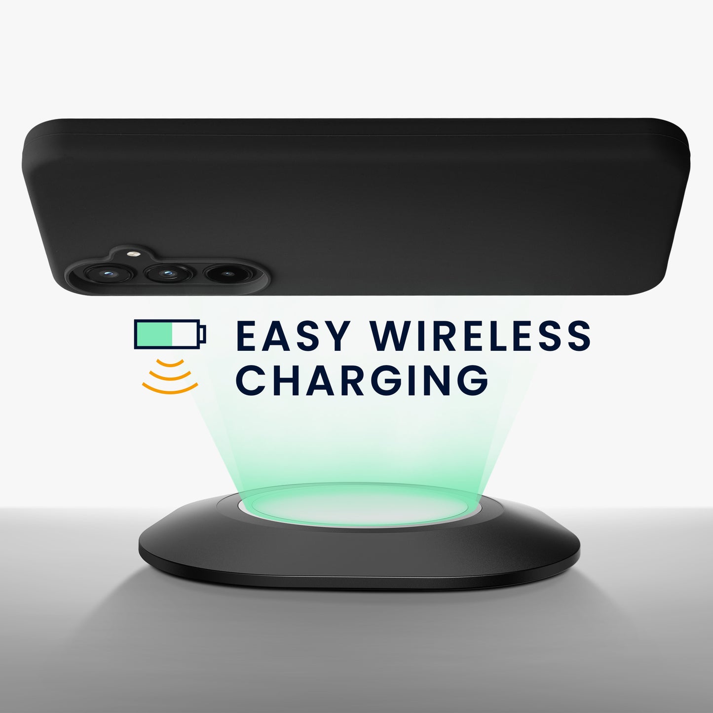 kwmobile Case for Samsung Galaxy A55 5G - Silicone Cover - Wireless Charging - Protective Case