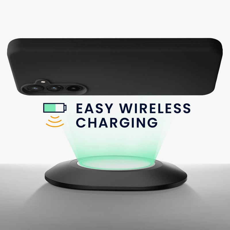 kwmobile Case for Samsung Galaxy A55 5G - Silicone Cover - Wireless Charging - Protective Case
