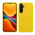 kwmobile Hülle kompatibel mit Samsung Galaxy A55 5G Hülle - Silikon Handy Case - Handyhülle weiche Oberfläche - kabelloses Laden - Strahlend Gelb Strahlend Gelb  
