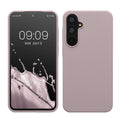 kwmobile Hülle kompatibel mit Samsung Galaxy A55 5G Hülle - Silikon Handy Case - Handyhülle weiche Oberfläche - kabelloses Laden - Purple Cloud Purple Cloud  