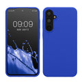 kwmobile Hülle kompatibel mit Samsung Galaxy A55 5G Hülle - Silikon Handy Case - Handyhülle weiche Oberfläche - kabelloses Laden - Baltik Blau Baltik Blau  