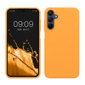 kwmobile Hülle kompatibel mit Samsung Galaxy A15 5G Hülle - Silikon Handy Case - Handyhülle weiche Oberfläche - kabelloses Laden - Fruity Orange Fruity Orange  